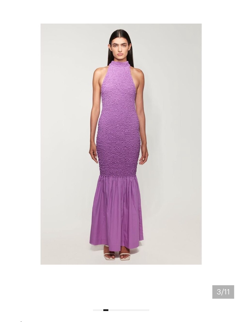 SWF mermaid maxi mottled dress in Color: True Purple size XSmall EUC
